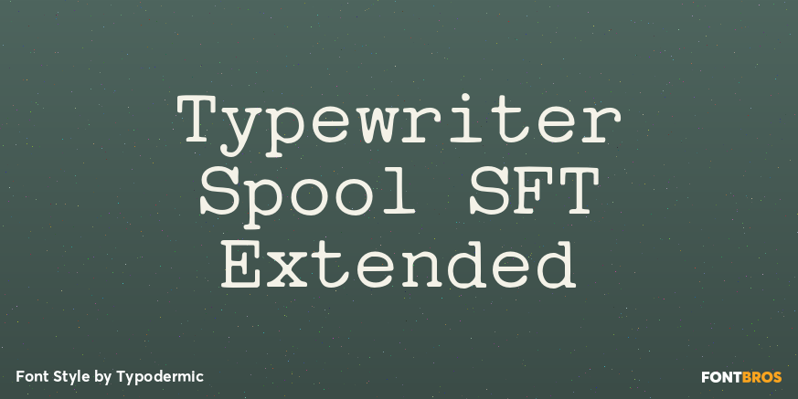 Typewriter Spool SFT Extended Poster