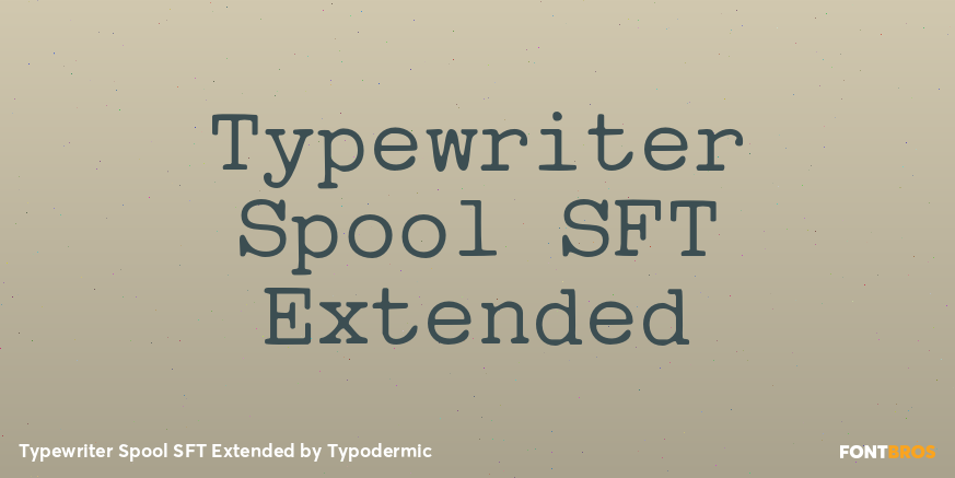Typewriter Spool SFT Extended Poster