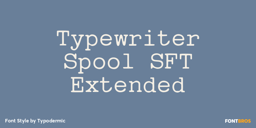 Typewriter Spool SFT Extended Poster