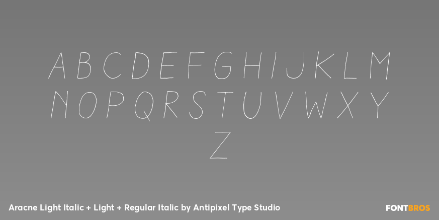 Aracne Light Italic + Light + Regular Italic Font Poster #3