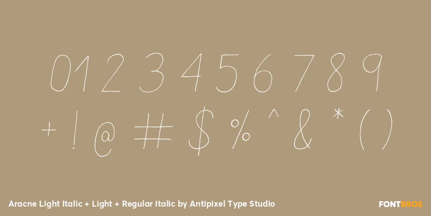 Aracne Light Italic + Light + Regular Italic Font Poster #4