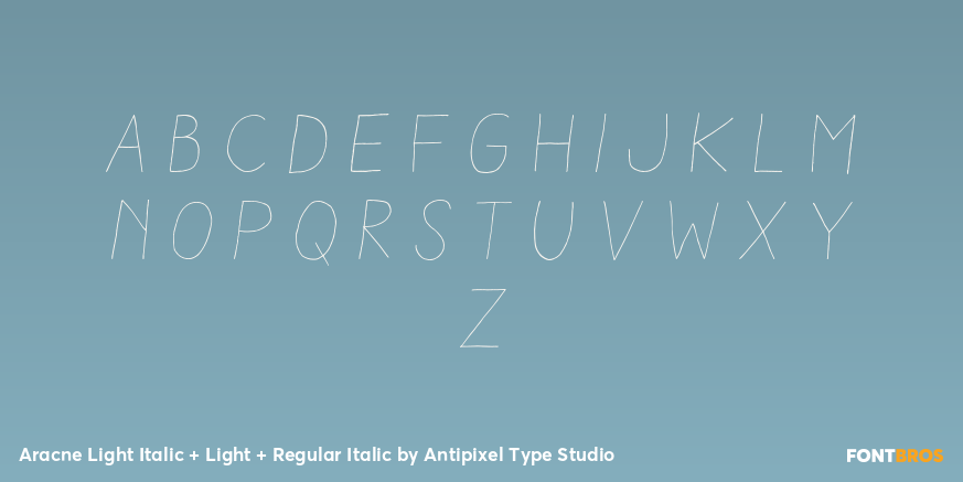 Aracne Light Italic + Light + Regular Italic Font Poster #2