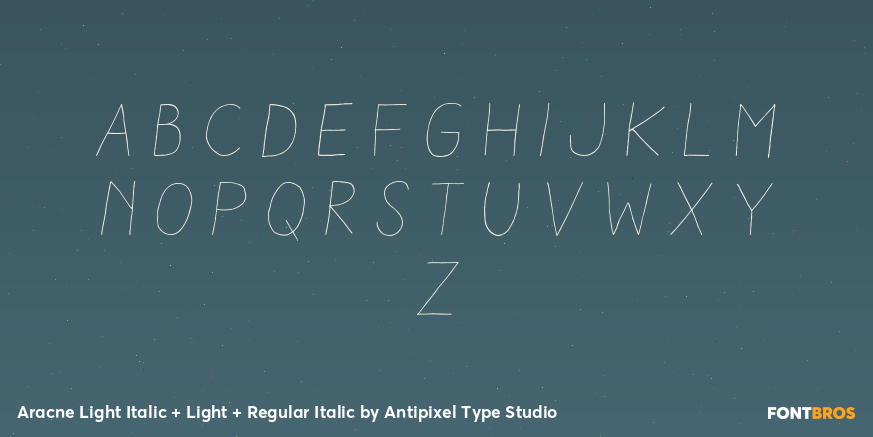 Aracne Light Italic + Light + Regular Italic Font Poster #3