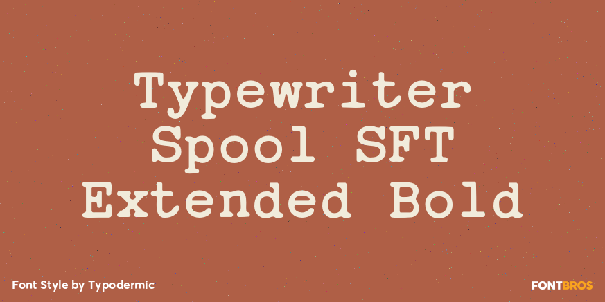 Typewriter Spool SFT Extended Bold Poster