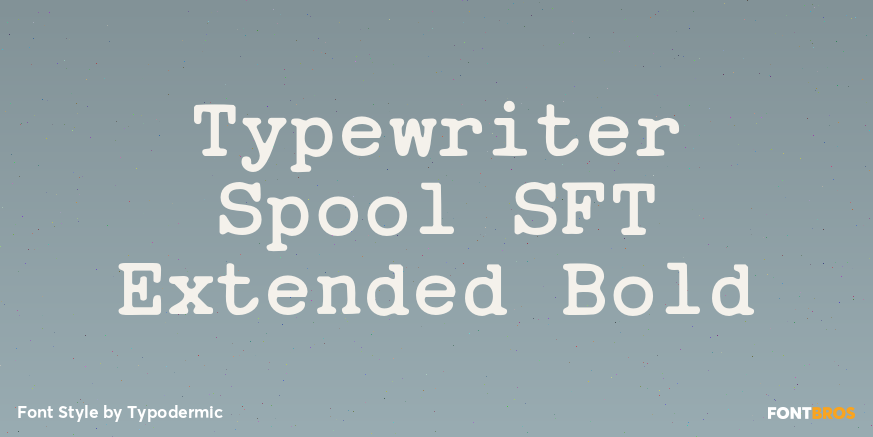 Typewriter Spool SFT Extended Bold Poster