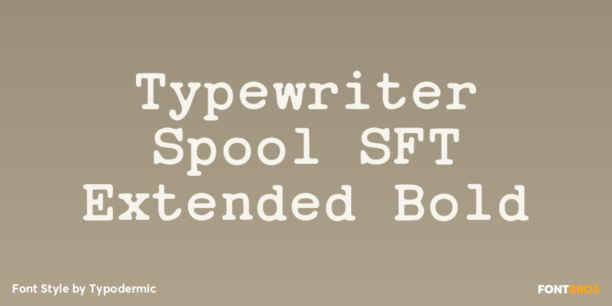 Typewriter Spool SFT Extended Bold Poster
