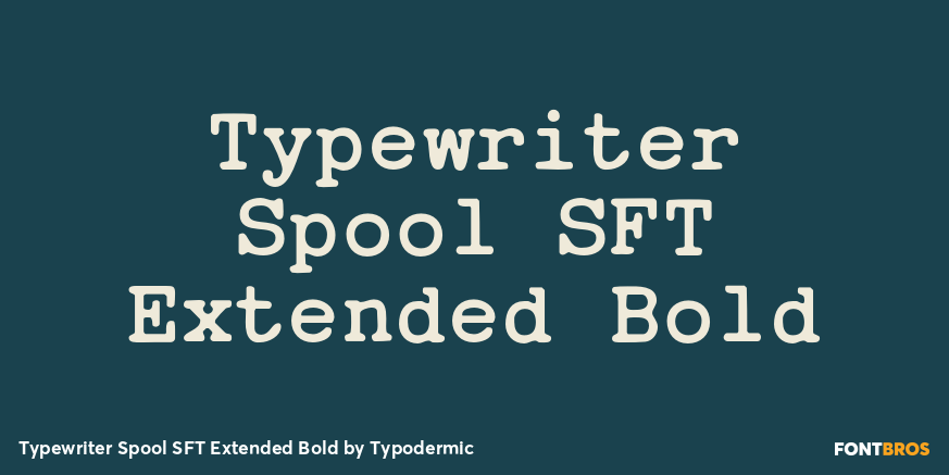 Typewriter Spool SFT Extended Bold Poster