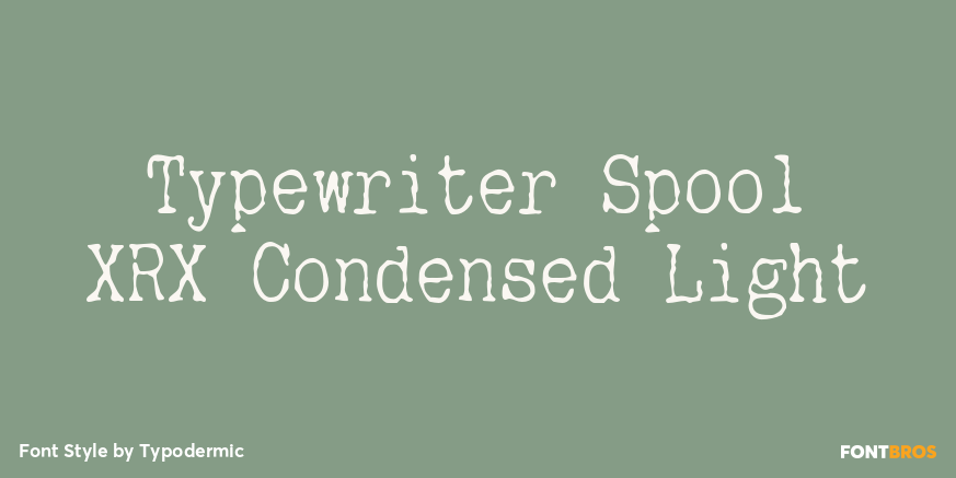 Typewriter Spool XRX Condensed Light Poster