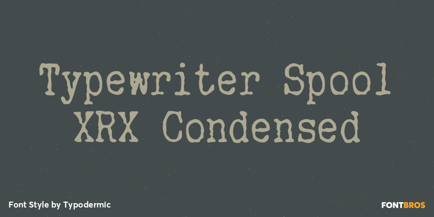 Typewriter Spool XRX Condensed Poster