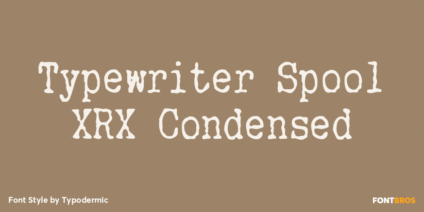 Typewriter Spool XRX Condensed Poster