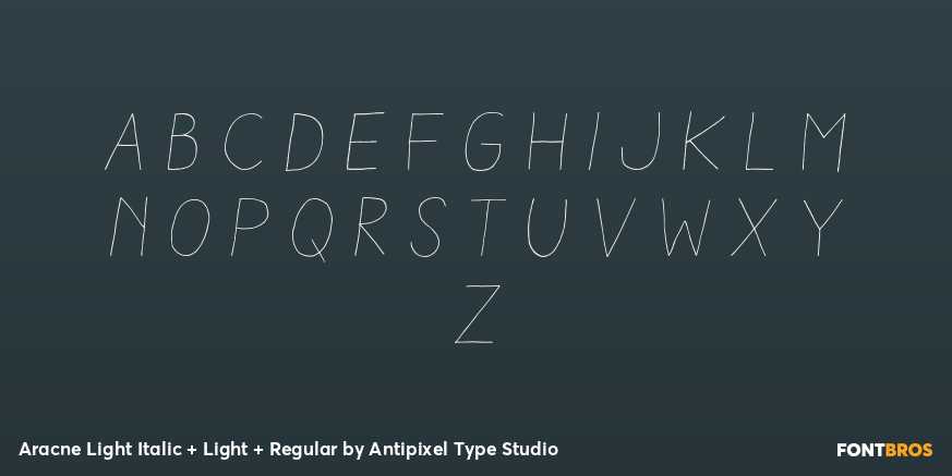 Aracne Light Italic + Light + Regular Font Poster #2