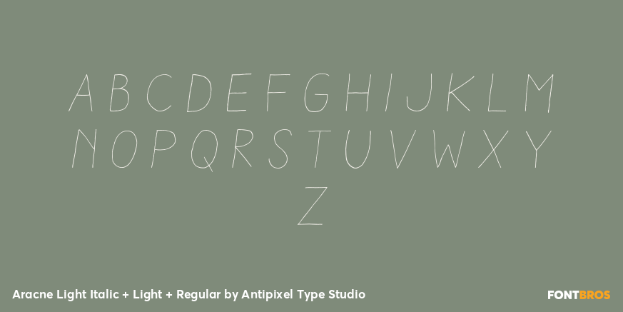 Aracne Light Italic + Light + Regular Font Poster #3