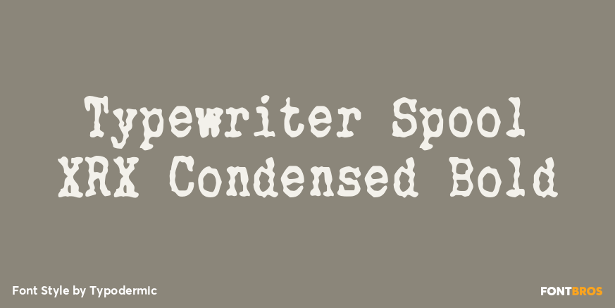 Typewriter Spool XRX Condensed Bold Poster