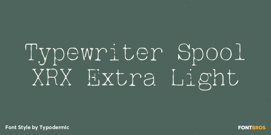Typewriter Spool XRX Extra Light Poster
