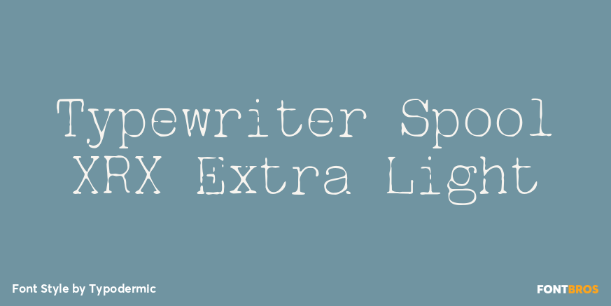Typewriter Spool XRX Extra Light Poster