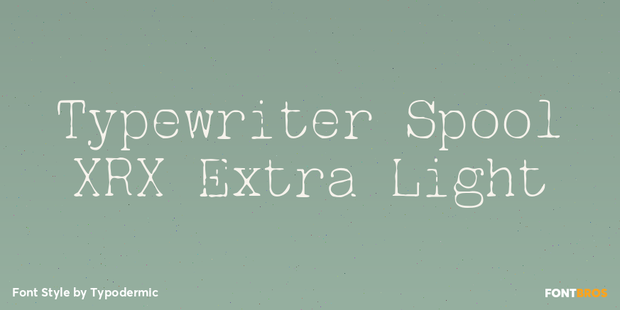 Typewriter Spool XRX Extra Light Poster