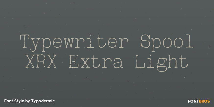 Typewriter Spool XRX Extra Light Poster