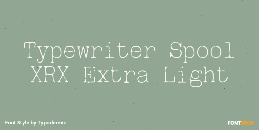 Typewriter Spool XRX Extra Light Poster