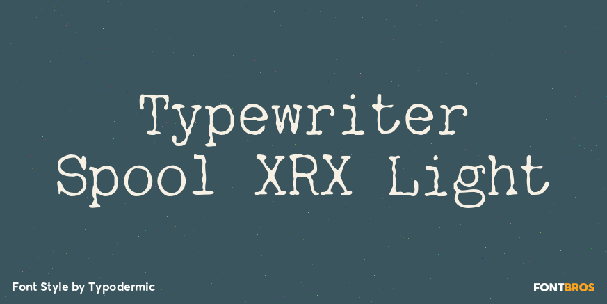 Typewriter Spool XRX Light Poster