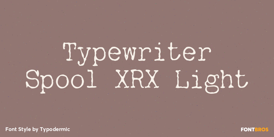 Typewriter Spool XRX Light Poster