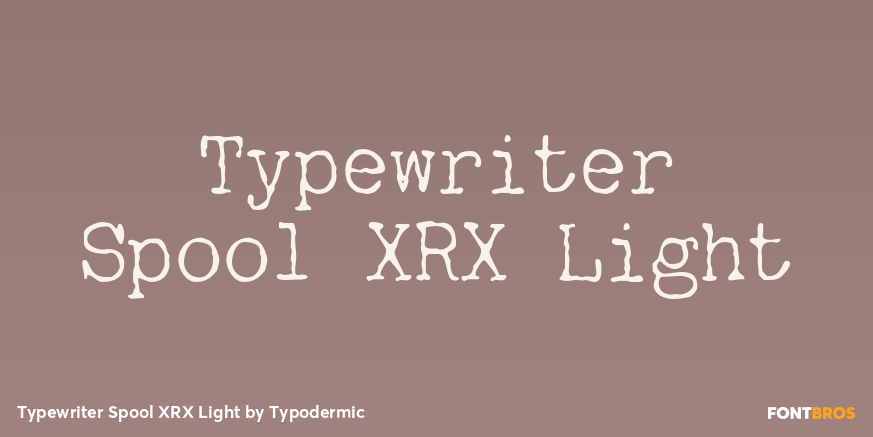 Typewriter Spool XRX Light Poster