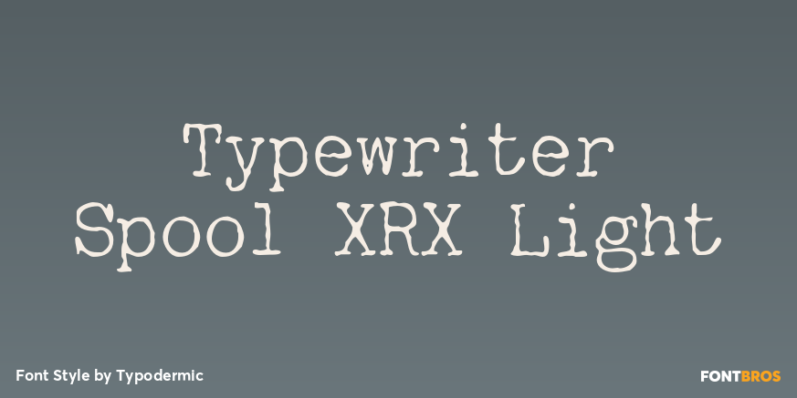 Typewriter Spool XRX Light Poster
