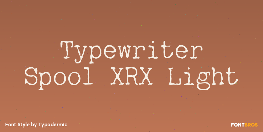 Typewriter Spool XRX Light Poster