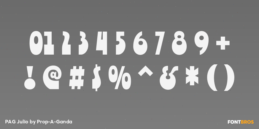 PAG Julio Font Poster #1