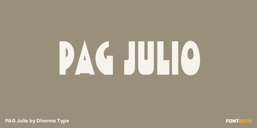 PAG Julio Font Poster #1