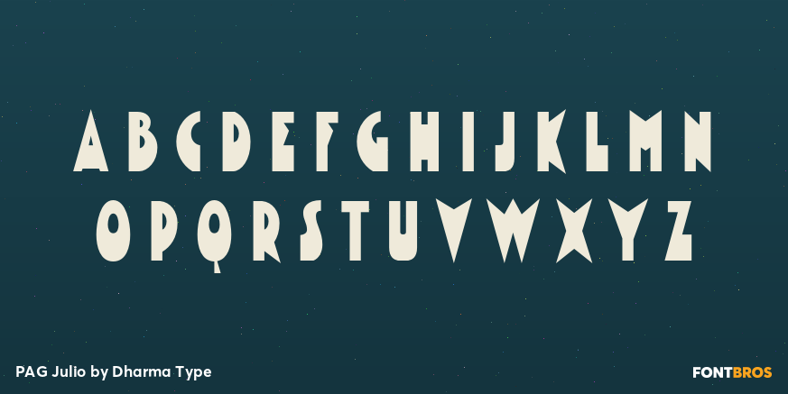 PAG Julio Font Poster #3