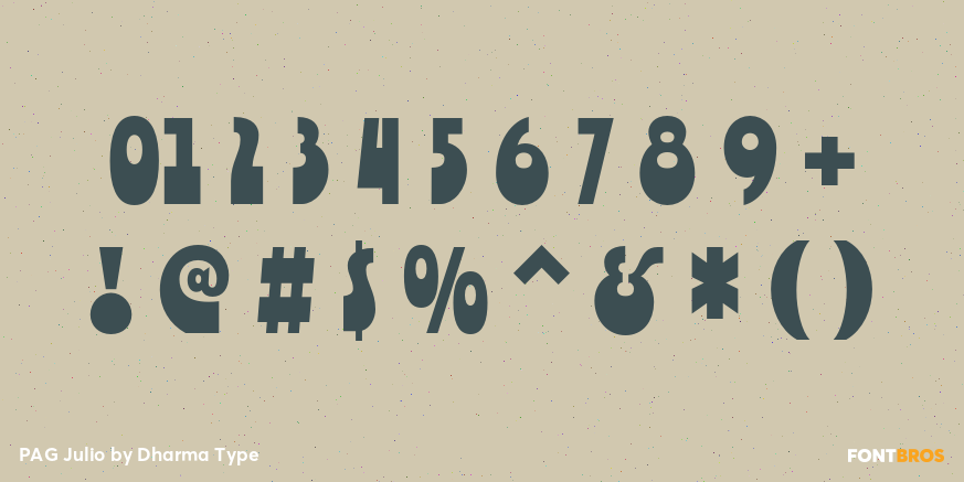 PAG Julio Font Poster #4