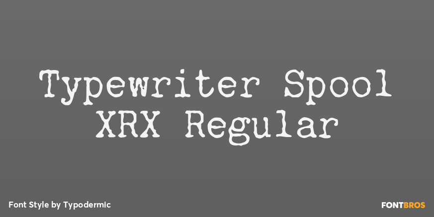Typewriter Spool XRX Regular Poster