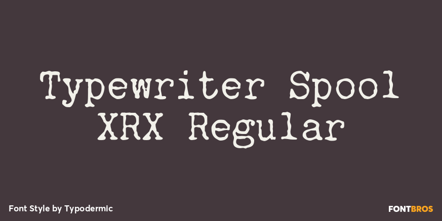 Typewriter Spool XRX Regular Poster