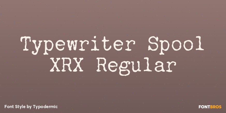 Typewriter Spool XRX Regular Poster