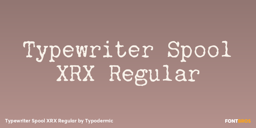 Typewriter Spool XRX Regular Poster
