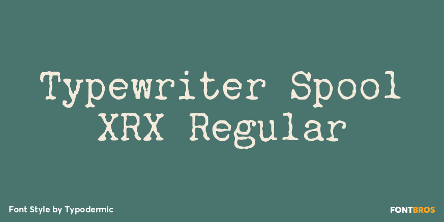 Typewriter Spool XRX Regular Poster