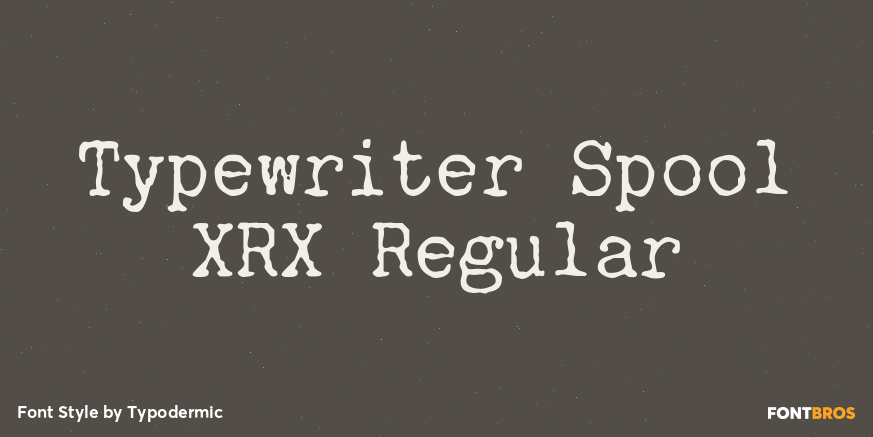 Typewriter Spool XRX Regular Poster