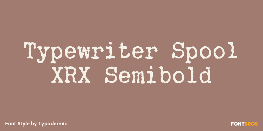 Typewriter Spool XRX Semibold Poster