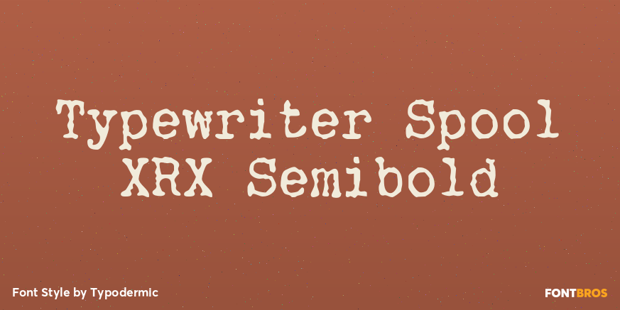 Typewriter Spool XRX Semibold Poster