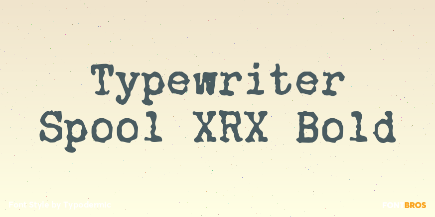Typewriter Spool XRX Bold Poster