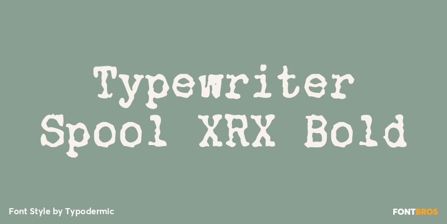 Typewriter Spool XRX Bold Poster