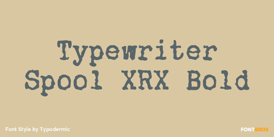 Typewriter Spool XRX Bold Poster