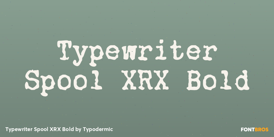 Typewriter Spool XRX Bold Poster