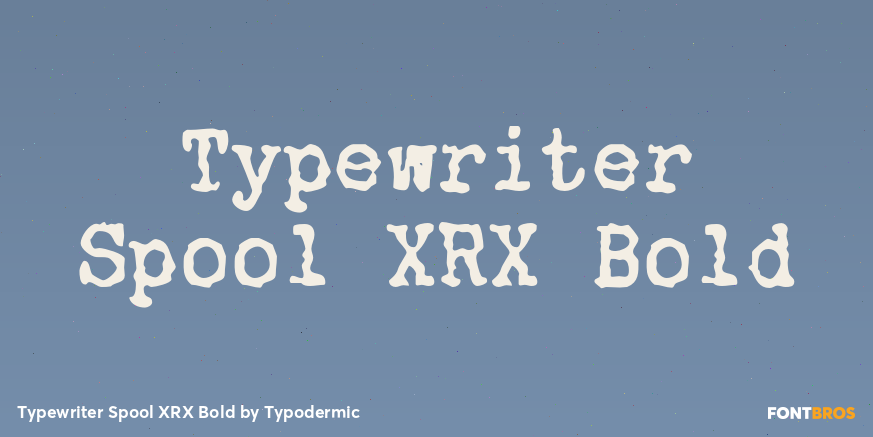 Typewriter Spool XRX Bold Poster