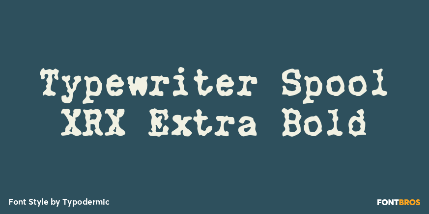 Typewriter Spool XRX Extra Bold Poster