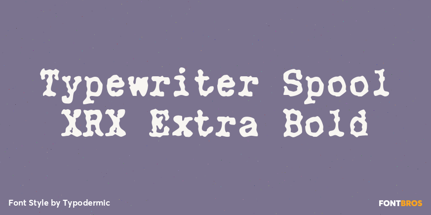 Typewriter Spool XRX Extra Bold Poster
