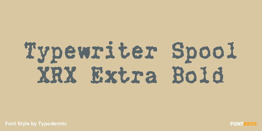 Typewriter Spool XRX Extra Bold Poster