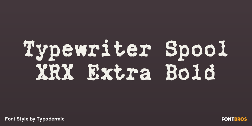 Typewriter Spool XRX Extra Bold Poster