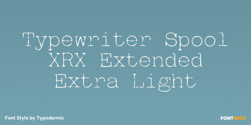 Typewriter Spool XRX Extended Extra Light Poster