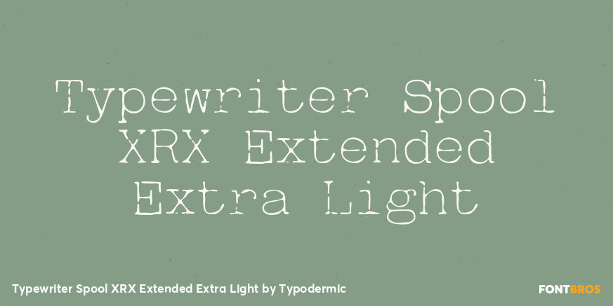 Typewriter Spool XRX Extended Extra Light Poster